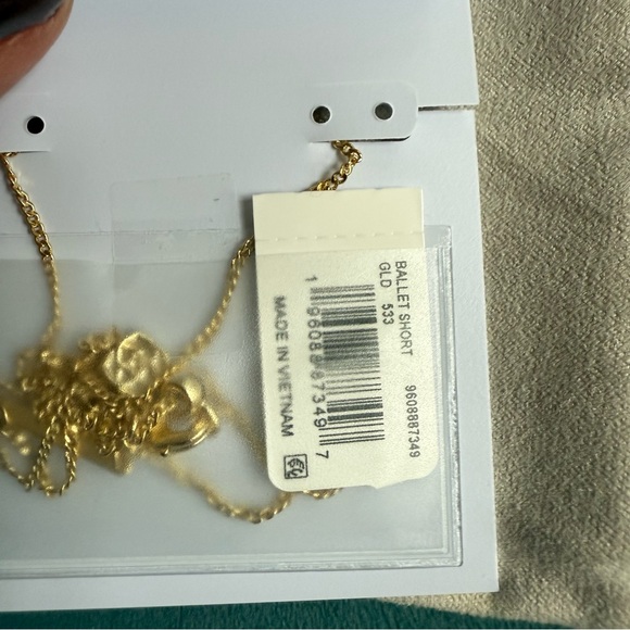 Kendra Scott Ballet Necklace in Pink and Gold - Picture 4 of 5